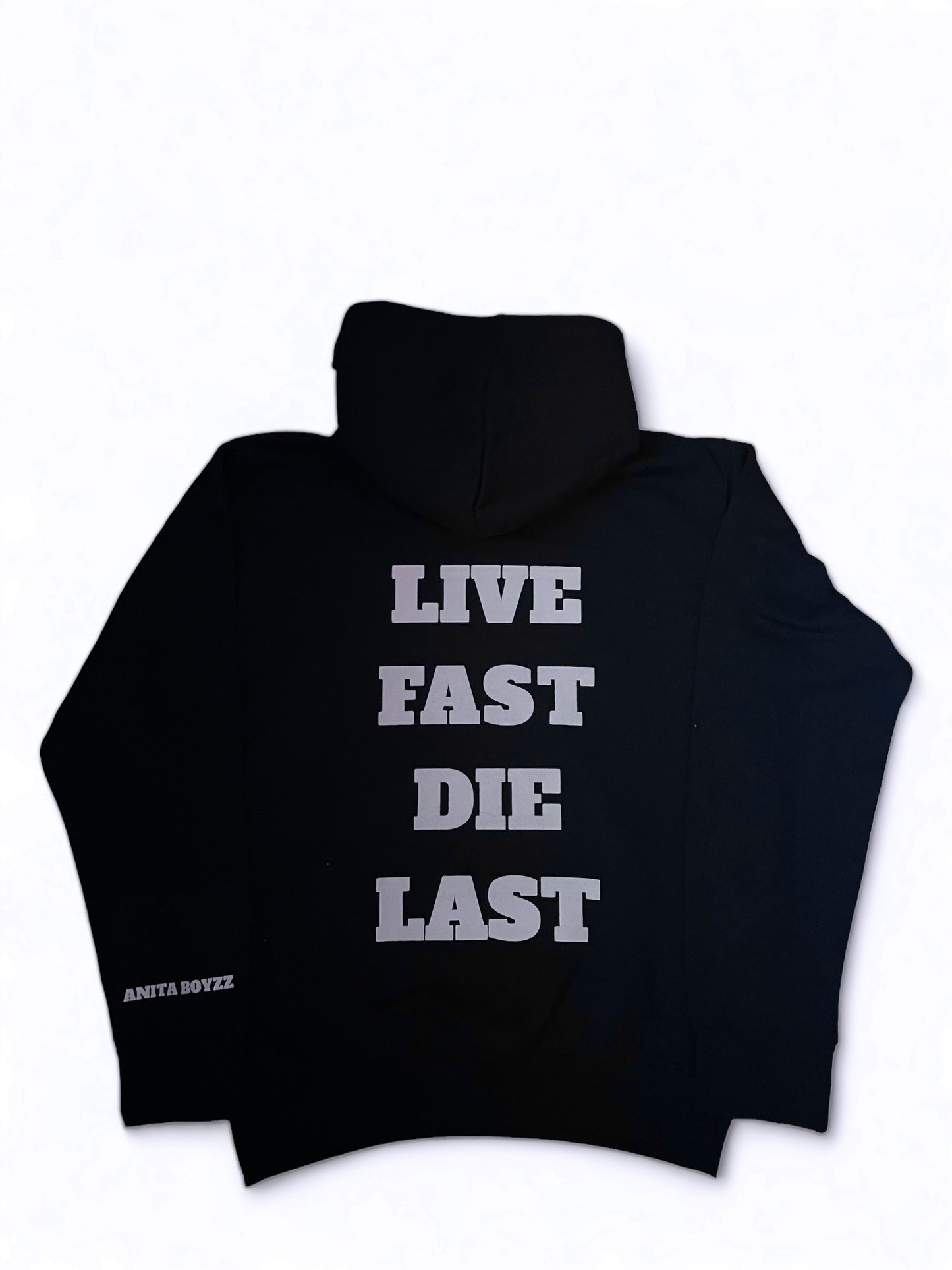 Live Fast Die Last Black Hoodie
